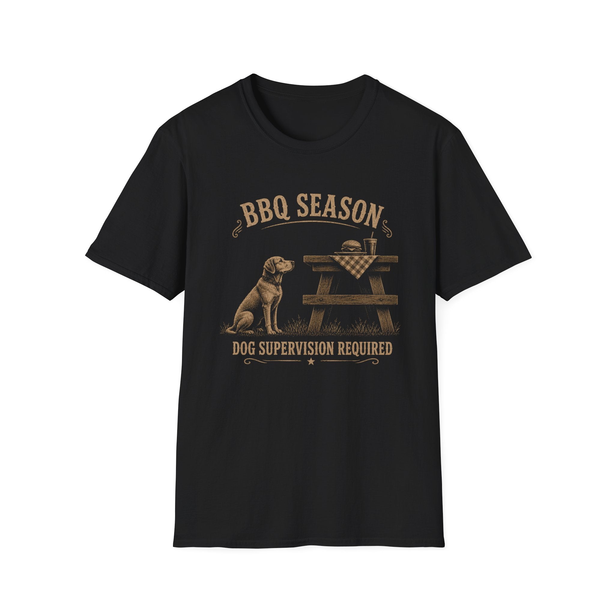 BBQ Season Dog Supervision Required T-Shirt