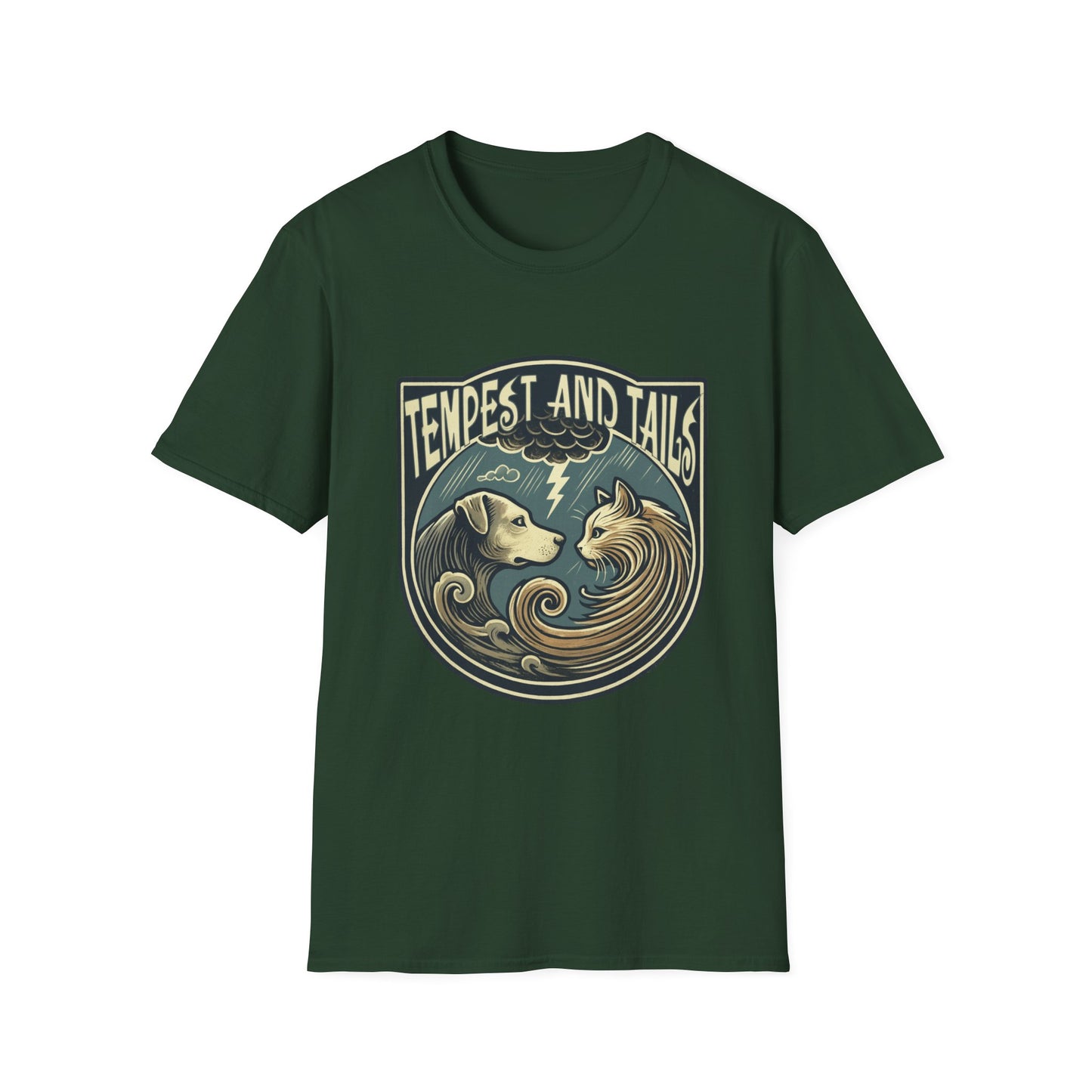 Tempest and Tails Unisex T-Shirt - Fun Pet Lover Tee, Gift for Dog Owners, Animal Lover Apparel, Cute Graphic Shirt, Casual Wear
