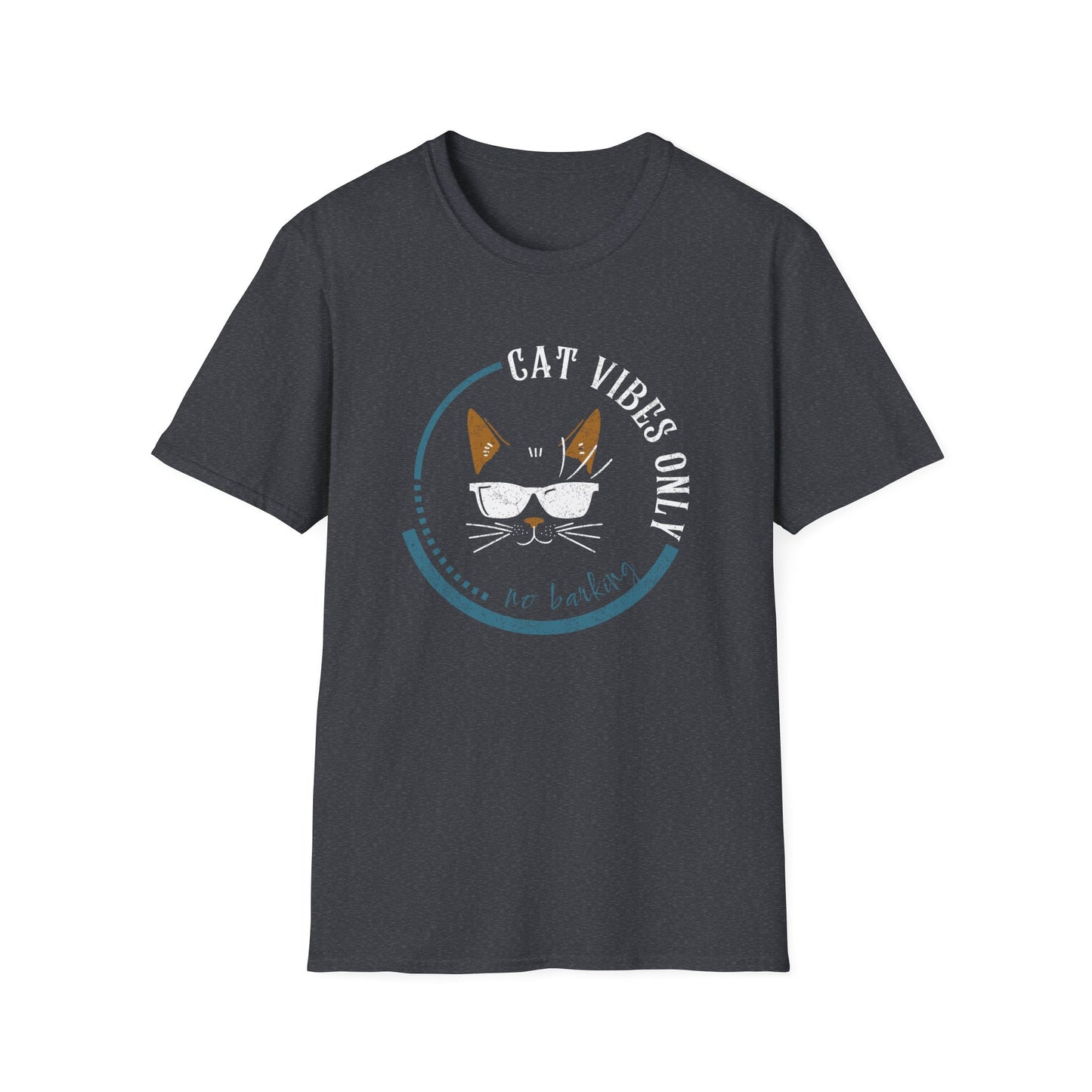 Cat Vibes Only Tee – Funny Cat Lover Shirt, No Barking