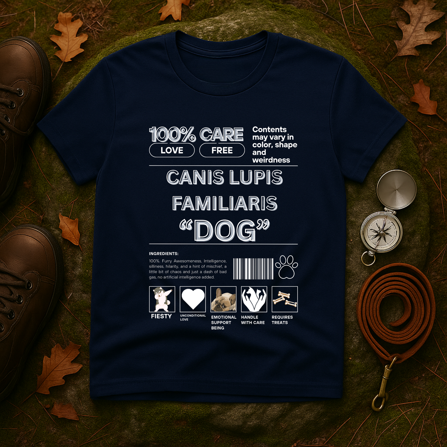 Canis Lupus Familiaris Dog Tee - Funny Vet Label