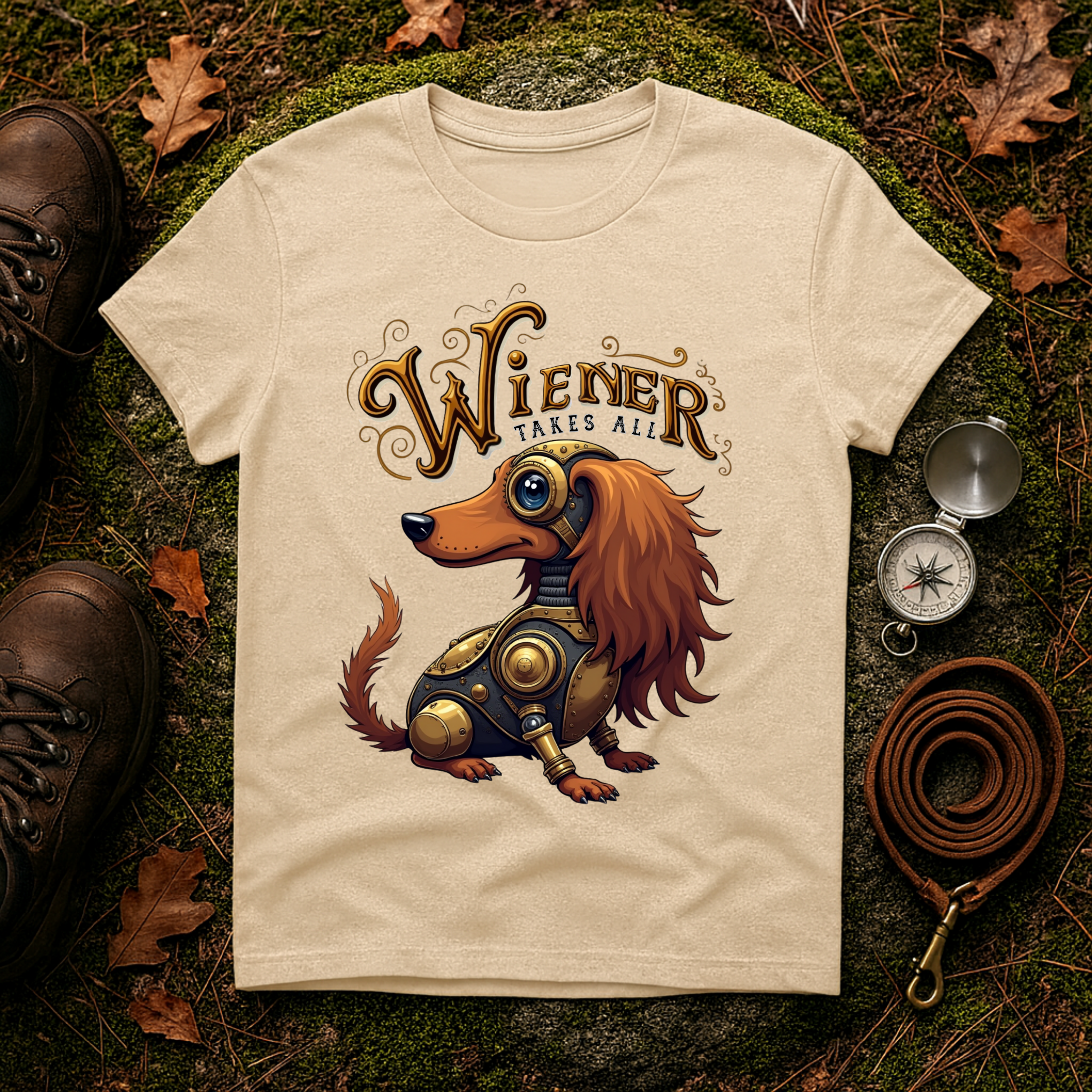 Steampunk Wiener Dog T-Shirt