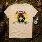 Cat Vibes Only Retro T-Shirt