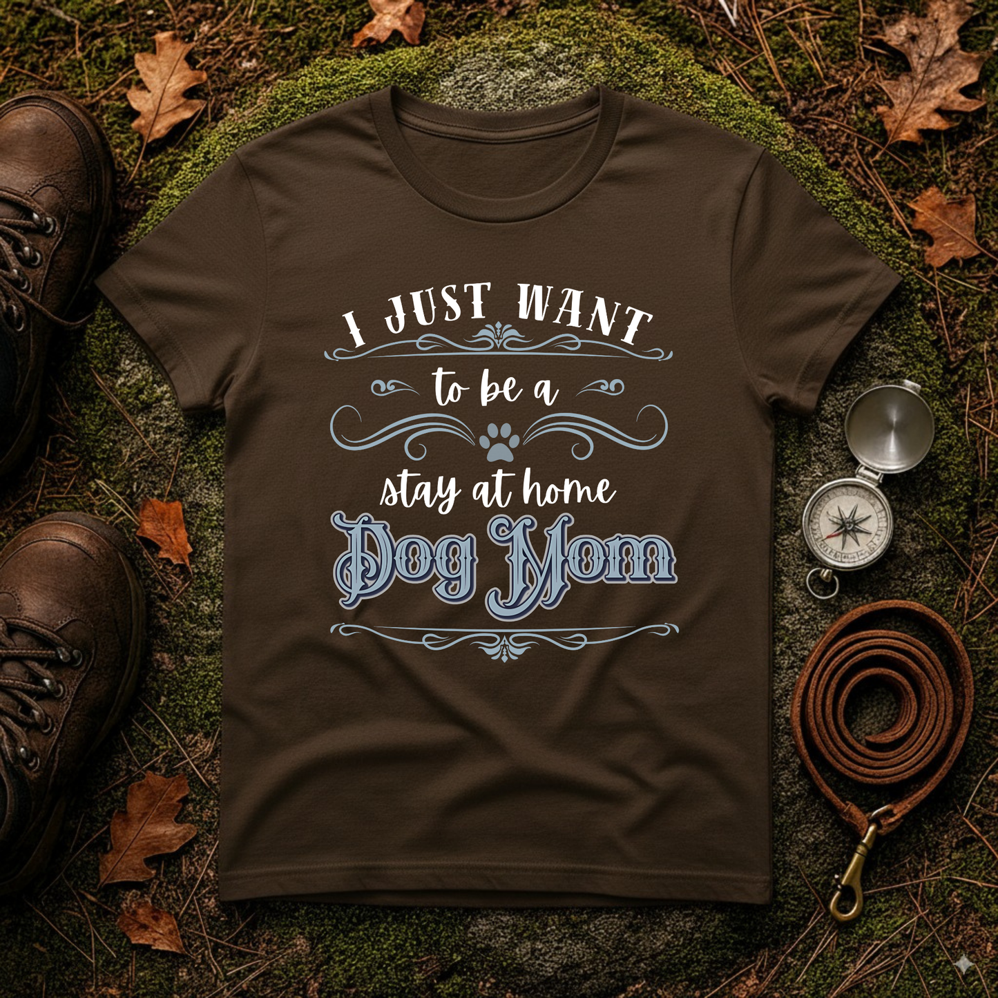 Stay at Home Dog Mom Shirt – Funny Pet Lover T-Shirt