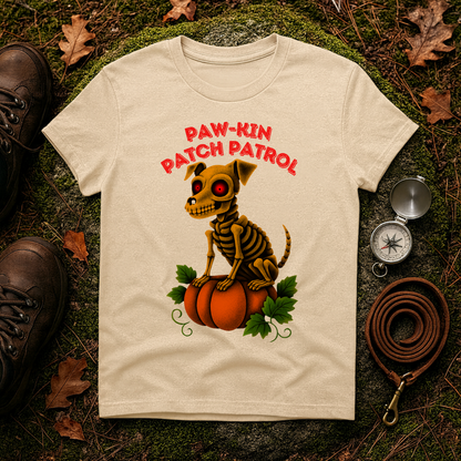 Paw-kin Patch Patrol Skeleton Dog Halloween T-Shirt