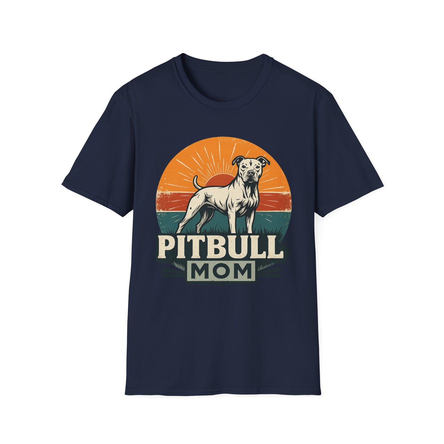 Vintage Pitbull Mom Shirt – Retro Dog Lover Gift Tee