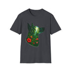 Floral Dog Silhouette T-Shirt