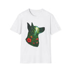 Floral Dog Silhouette T-Shirt