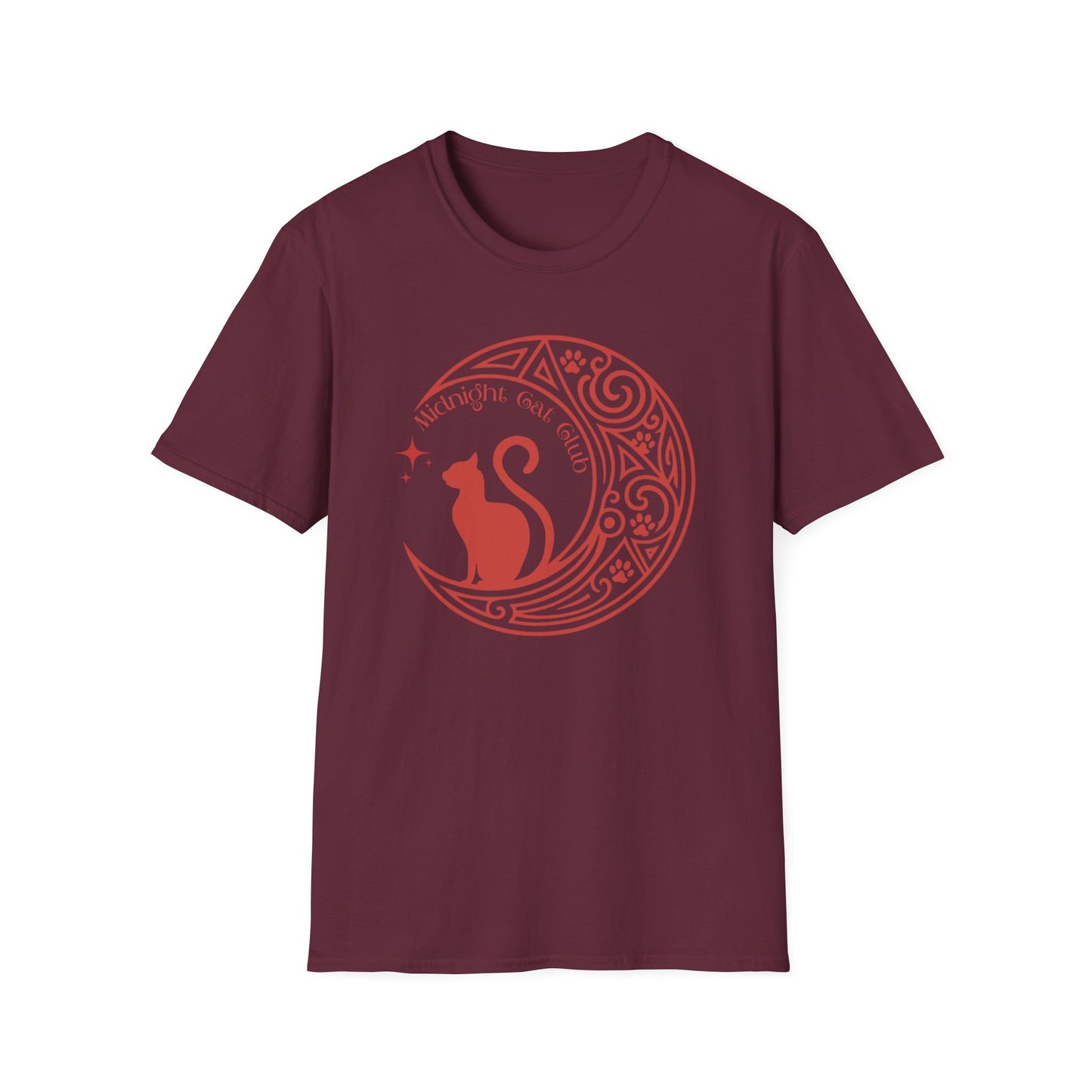 Midnight Cat Club Shirt – Moon Cat Tee for Cat Lovers