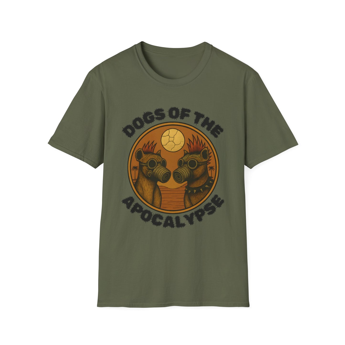 Dogs of the Apocalypse Unisex T-Shirt, Funny Pet Lover Gift, Dog Owner Apparel, Quirky Graphic Tee, Casual Wear