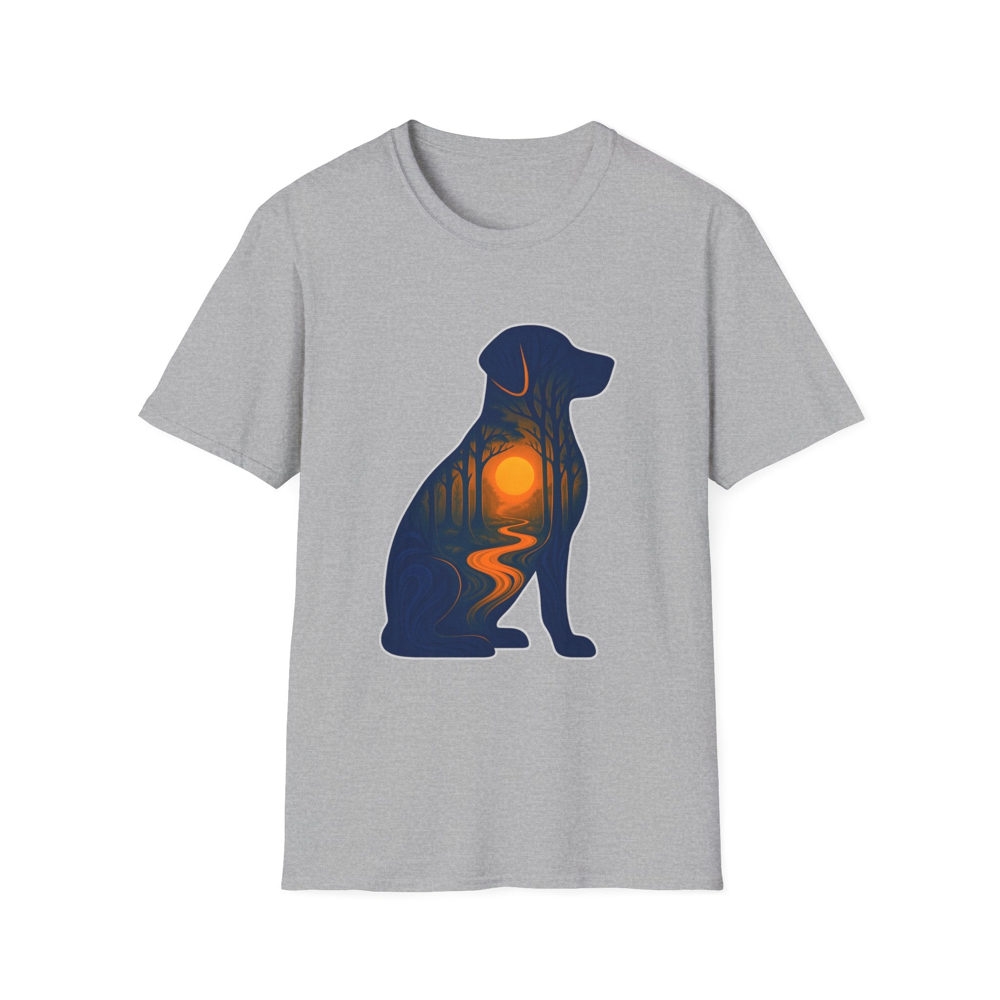 Sunset Dog Silhouette T-Shirt