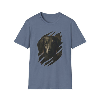 Dachshund Ripped Claw T-Shirt | Cool Dog Lover Graphic Tee