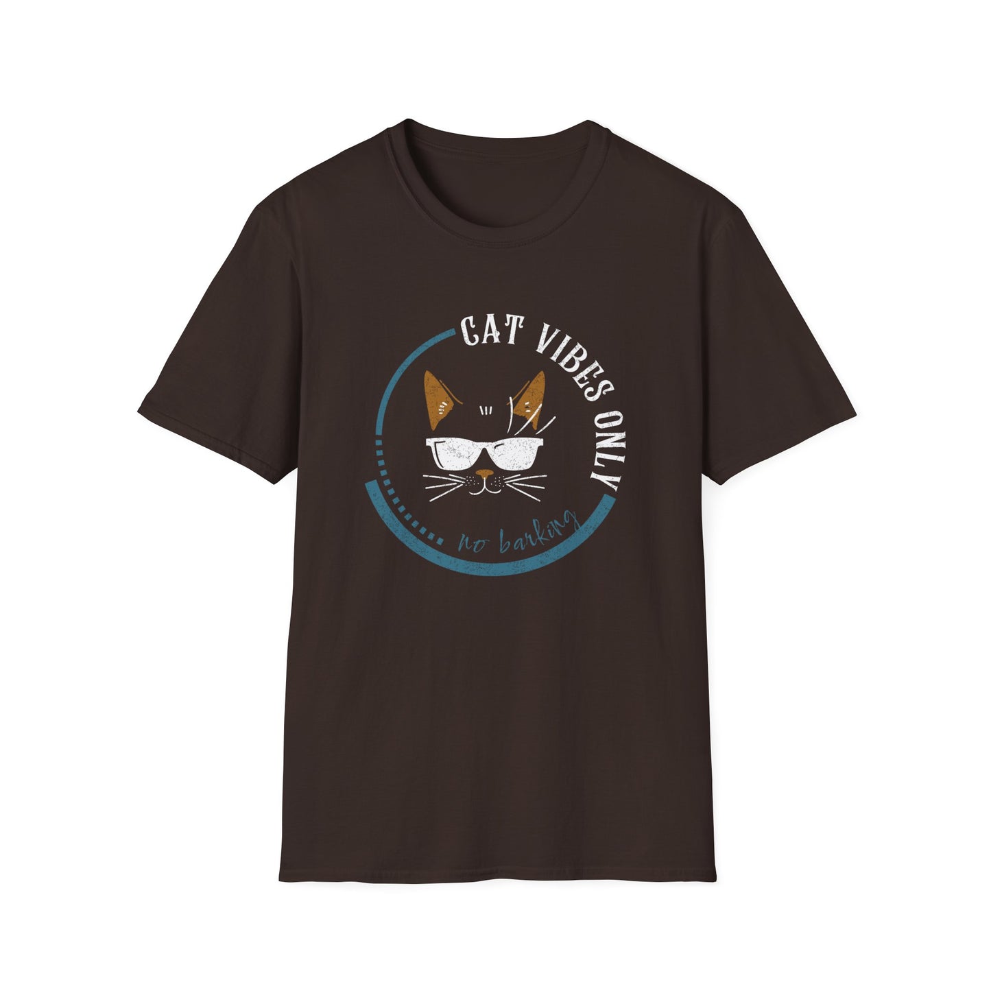 Cat Vibes Only Tee – Funny Cat Lover Shirt, No Barking