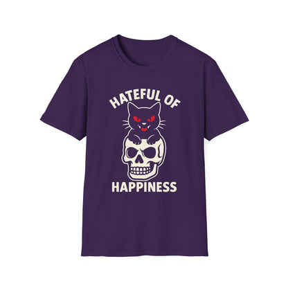 Evil Cat Skull T-Shirt | Hateful of Happiness Graphic Tee