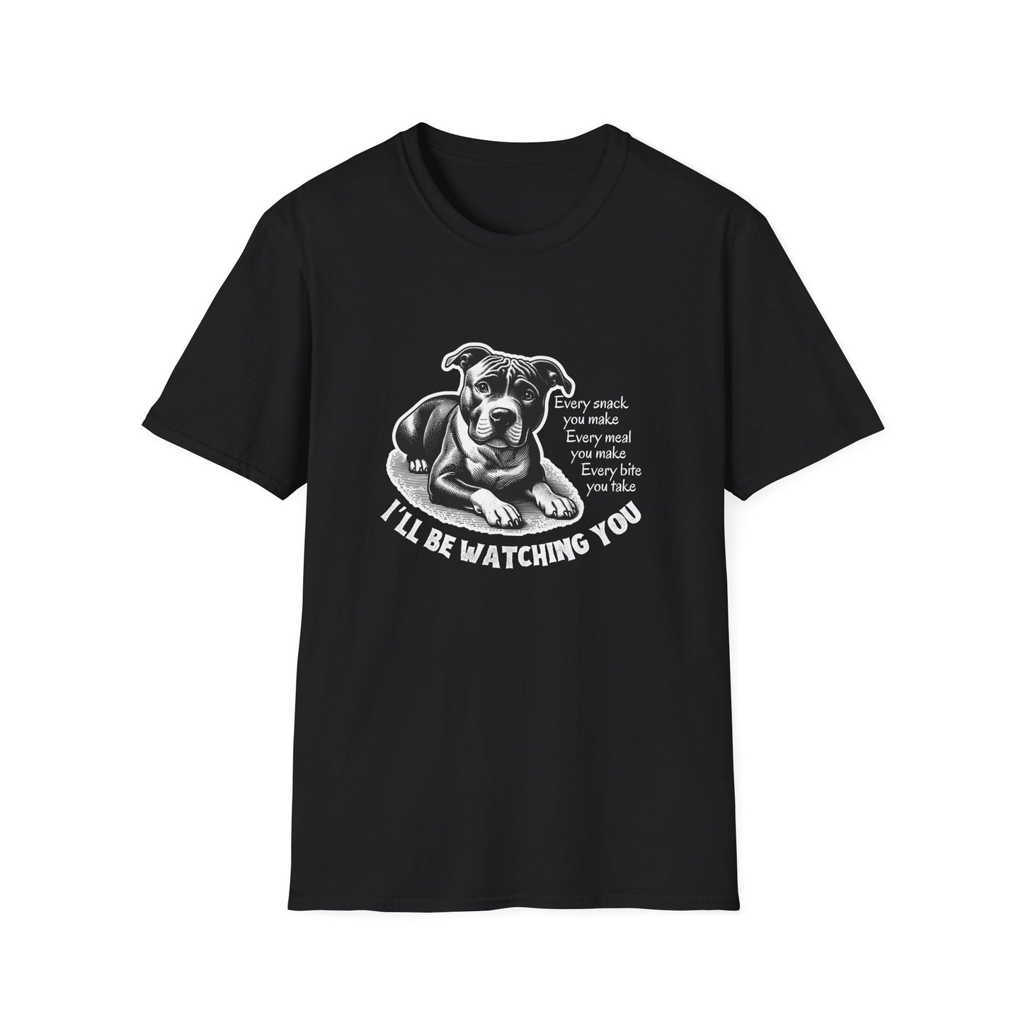 Funny Dog Watching You Snack Quote T-Shirt