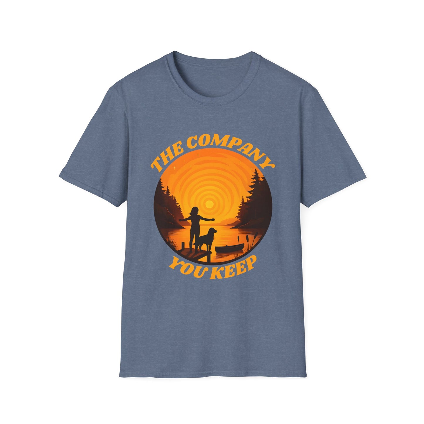 The Company You Keep Dog & Lake Sunset Tee