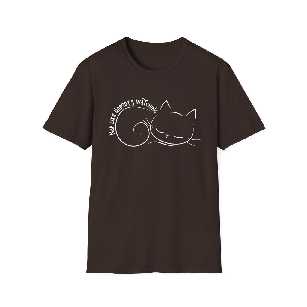 Nap Like Nobody's Watching Cat T-Shirt