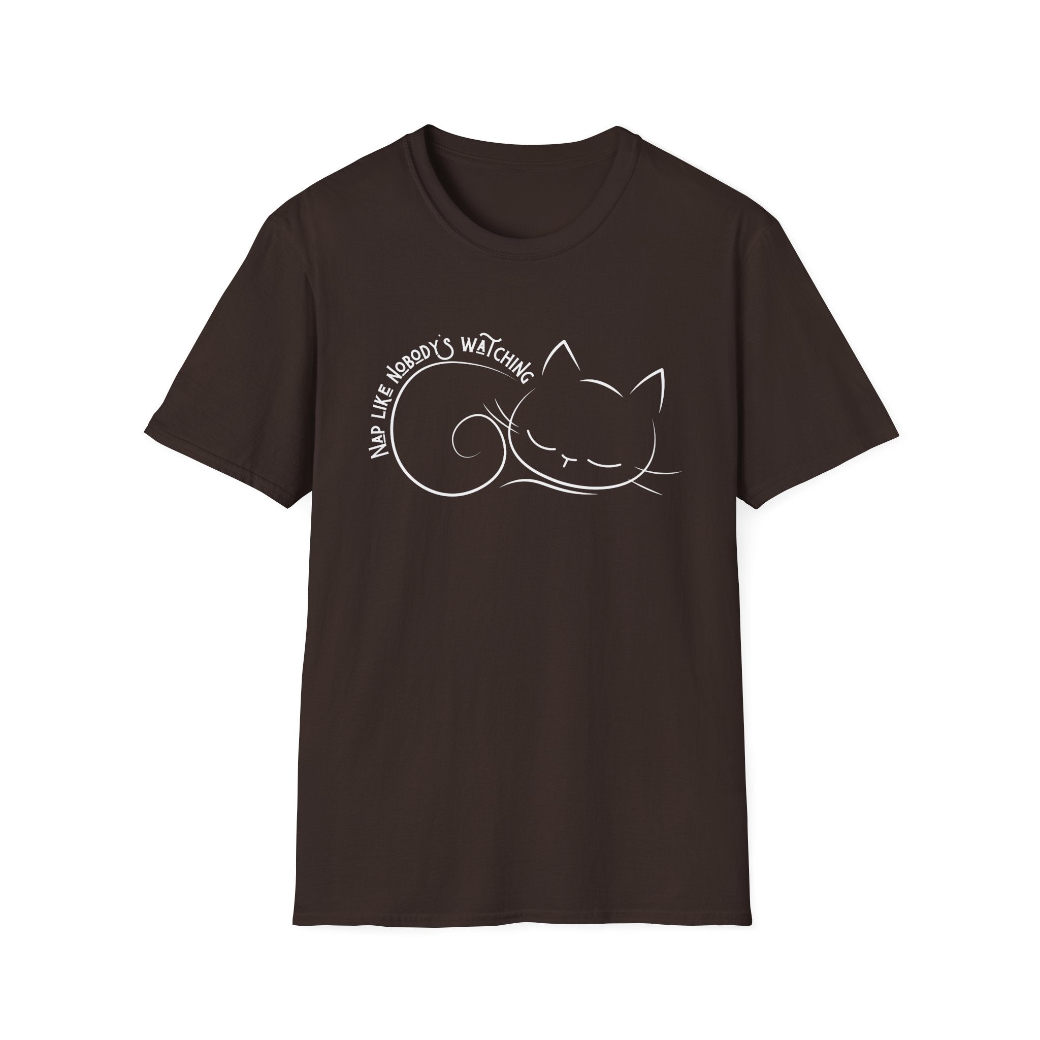Nap Like Nobody's Watching Cat T-Shirt