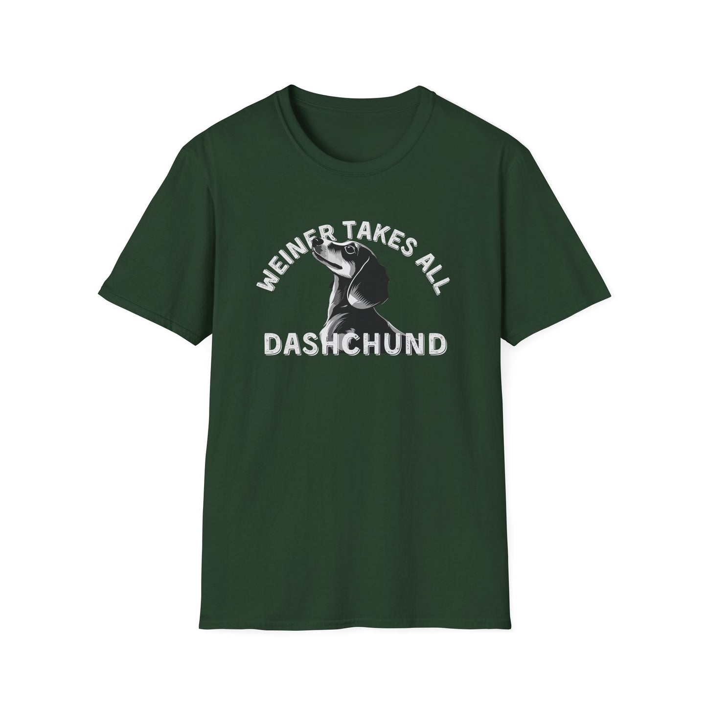 Funny Dachshund Shirt – Weiner Takes All T-Shirt