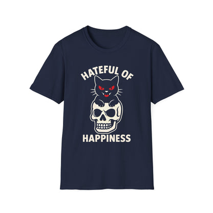 Gothic Cat Skull T-Shirt | Hateful of Happiness Tee | Unisex Graphic Tee for Alternative Fashion Lovers, Halloween Gift, Punk Style, [...]