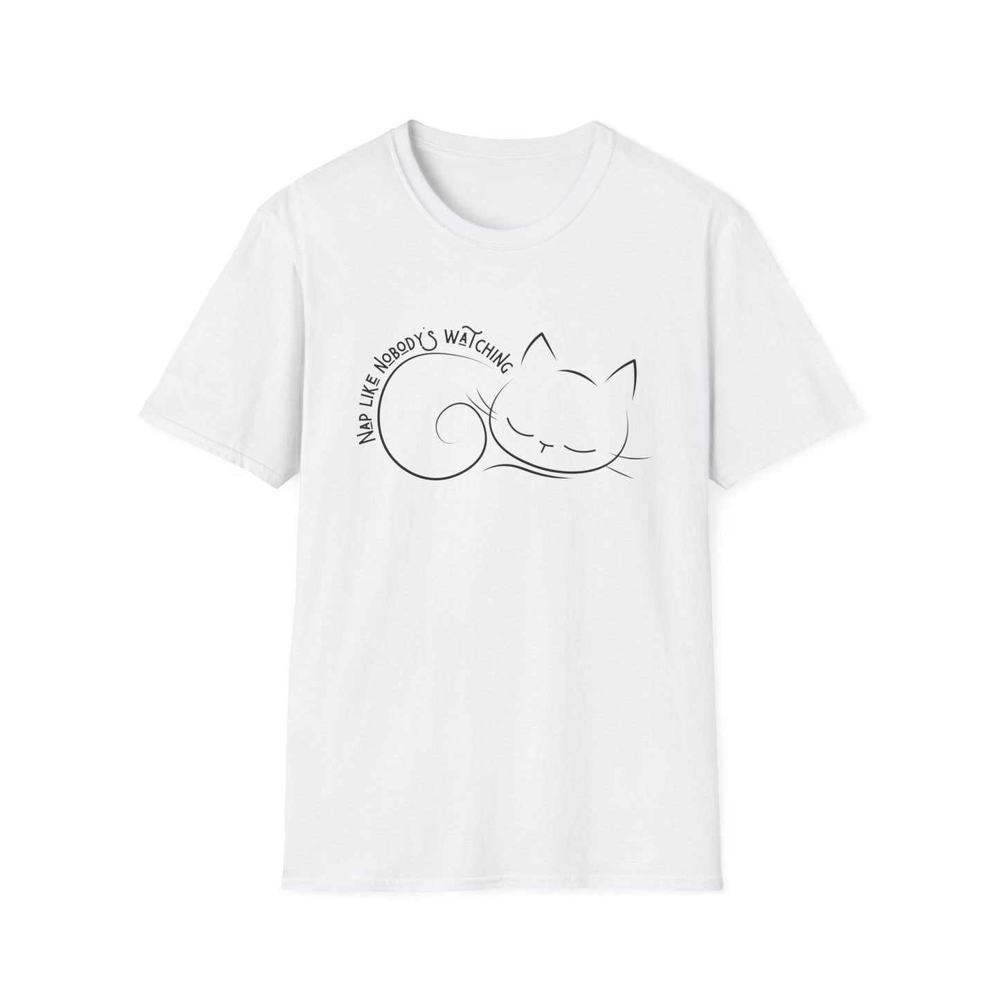 Nap Like Nobody's Watching Cat Tee – Cute Cat Shirt