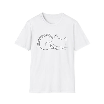 Nap Like Nobody's Watching Cat Tee – Cute Cat Shirt