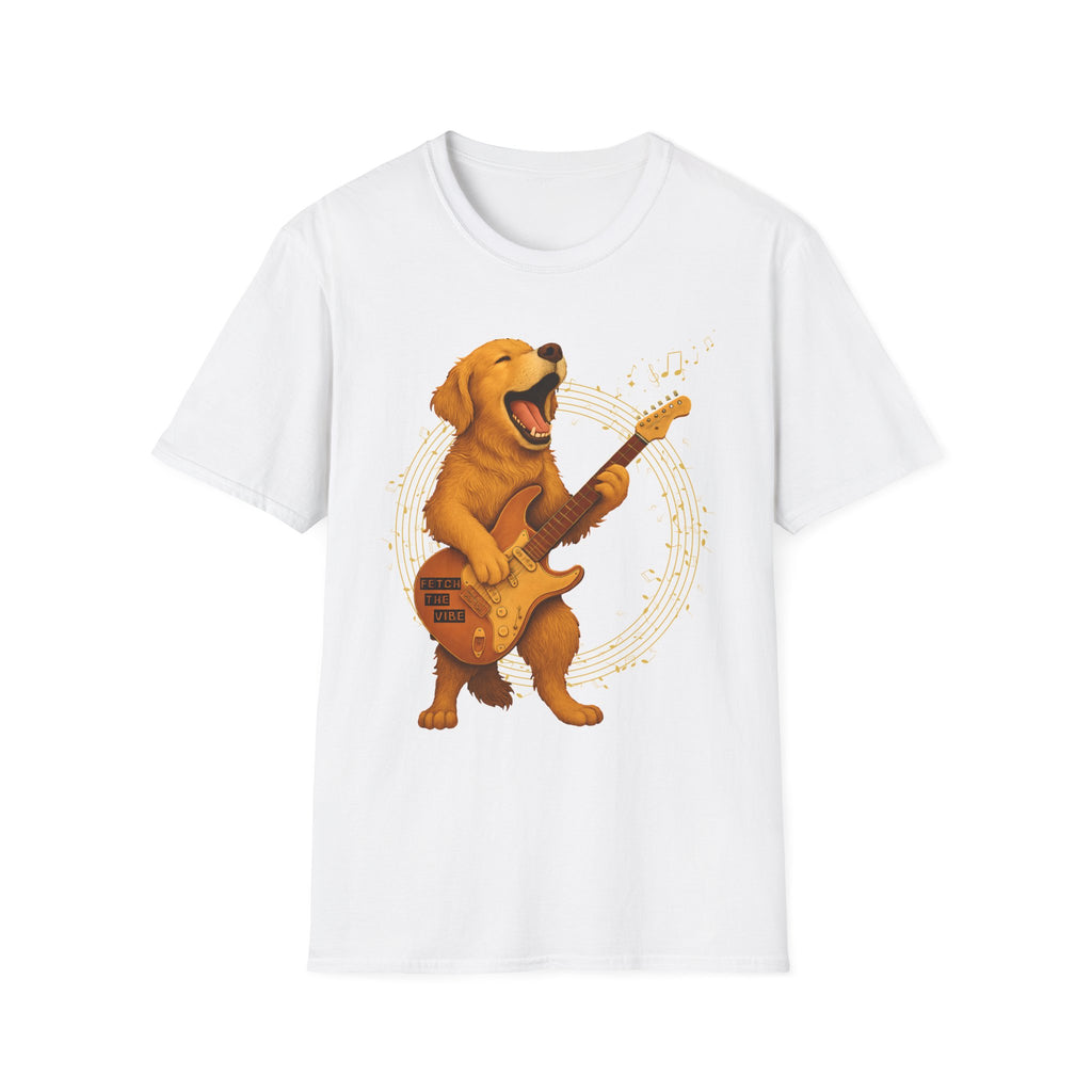 Rocking Golden Retriever Guitar Shirt