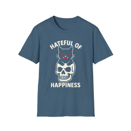 Evil Cat Skull T-Shirt | Hateful of Happiness Graphic Tee