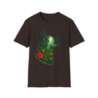 Floral Dog Silhouette T-Shirt
