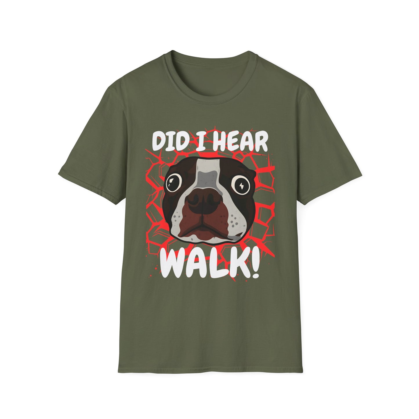 Funny Dog Walking T-Shirt | Did I Hear Walk Graphic Tee