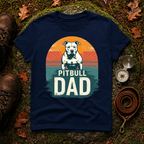 Vintage Pitbull Dad T-Shirt