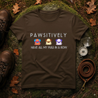 Pawsitively All My Pugs in a Row T-Shirt