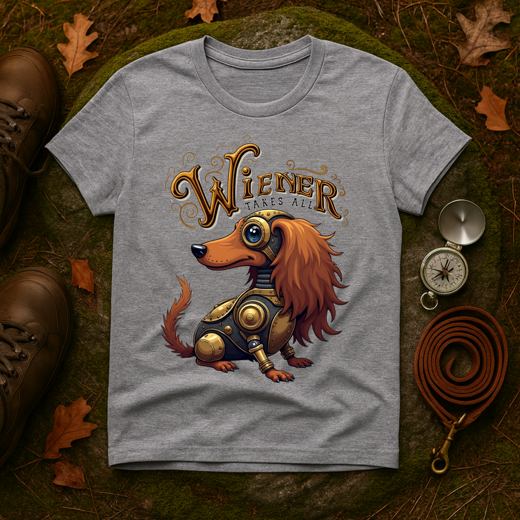 Steampunk Wiener Dog T-Shirt