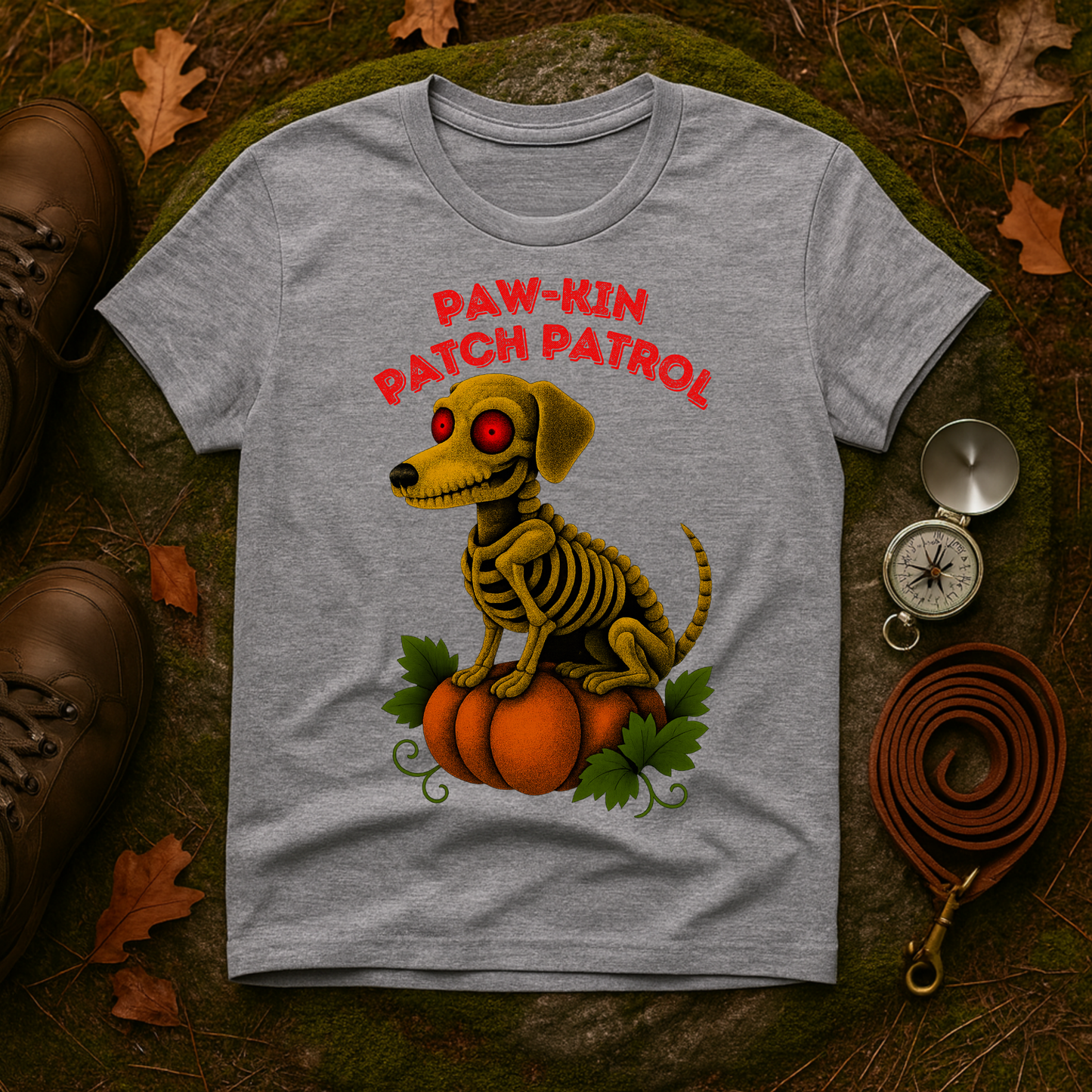 Paw-kin Patch Patrol Dachshund Halloween Dog T-Shirt
