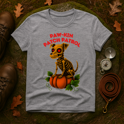 Paw-kin Patch Patrol Skeleton Dog Halloween T-Shirt