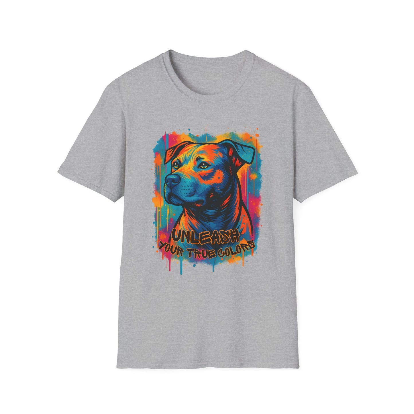 Colorful Pitbull Shirt – Unleash Your True Colors Tee