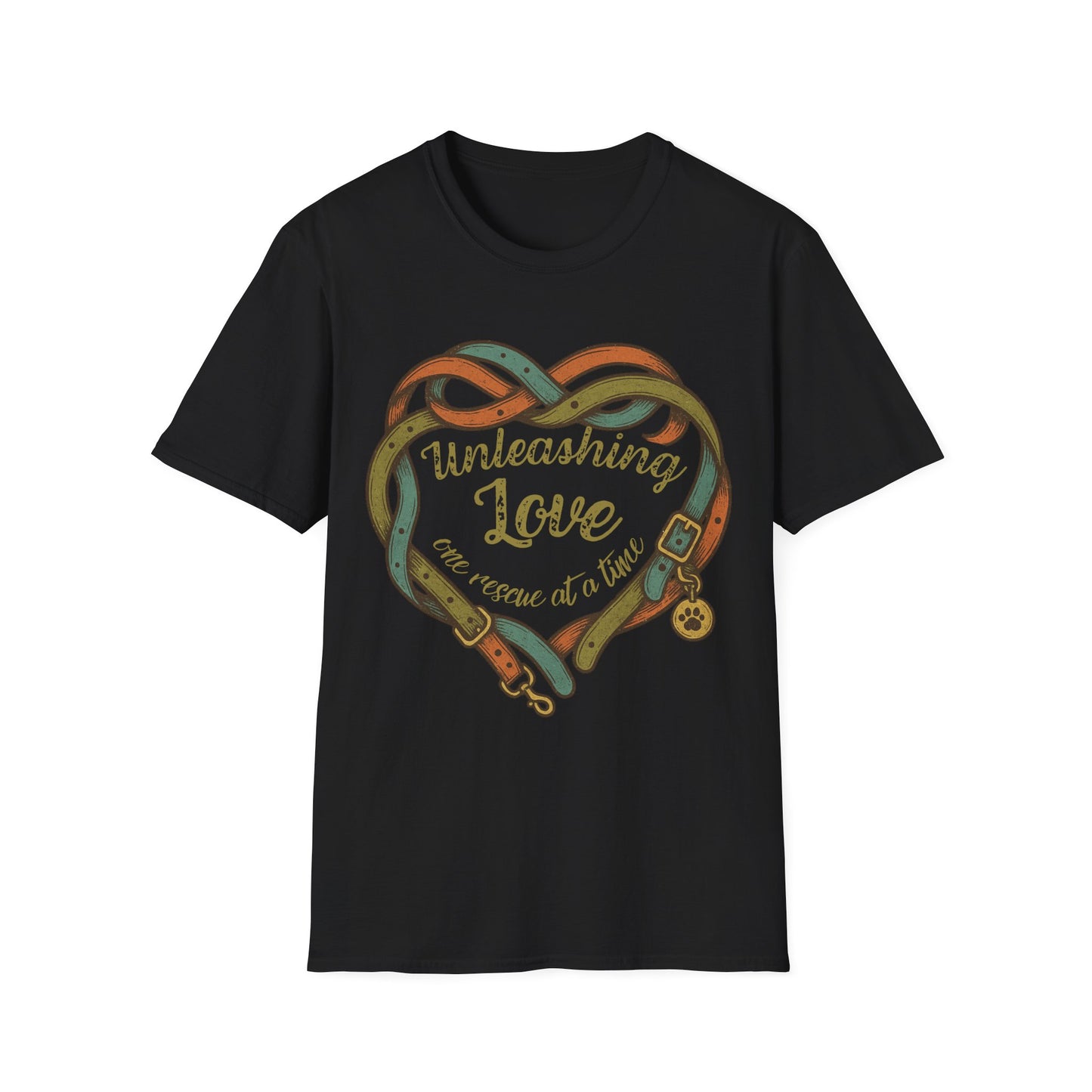 Unleashing Love Rescue Tee – Adopt Don't Shop