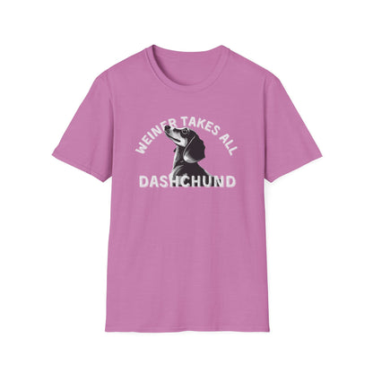 Funny Dachshund Shirt – Weiner Takes All T-Shirt