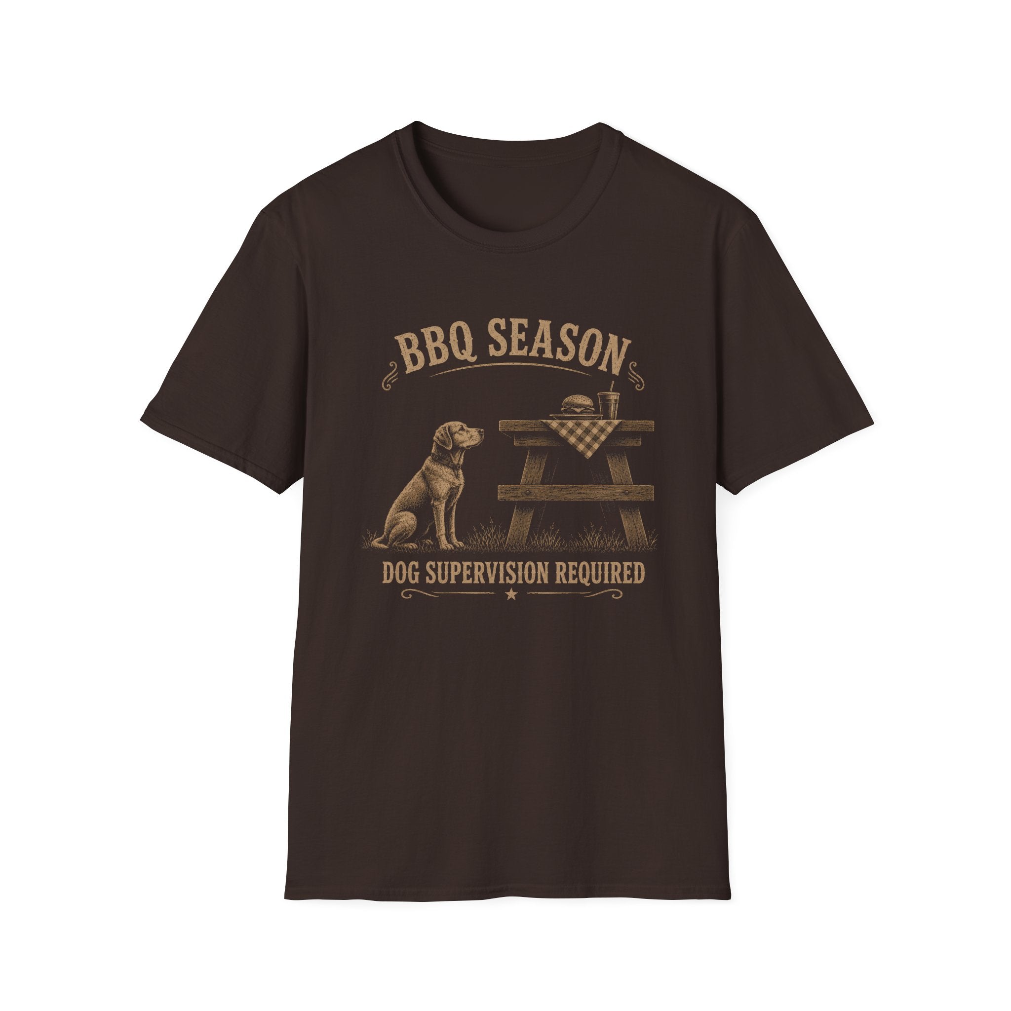 BBQ Season Dog Supervision Required T-Shirt