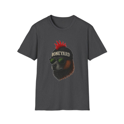 Punk Rock dog T-Shirt, Cool Graphic Tee, Music Lover Shirt, Festival Outfit, Unique Gift for Teens, Boneyard Design