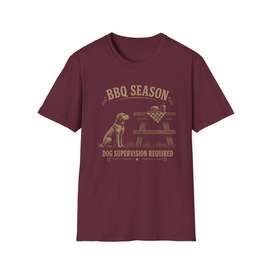BBQ Season Dog Supervision Required T-Shirt