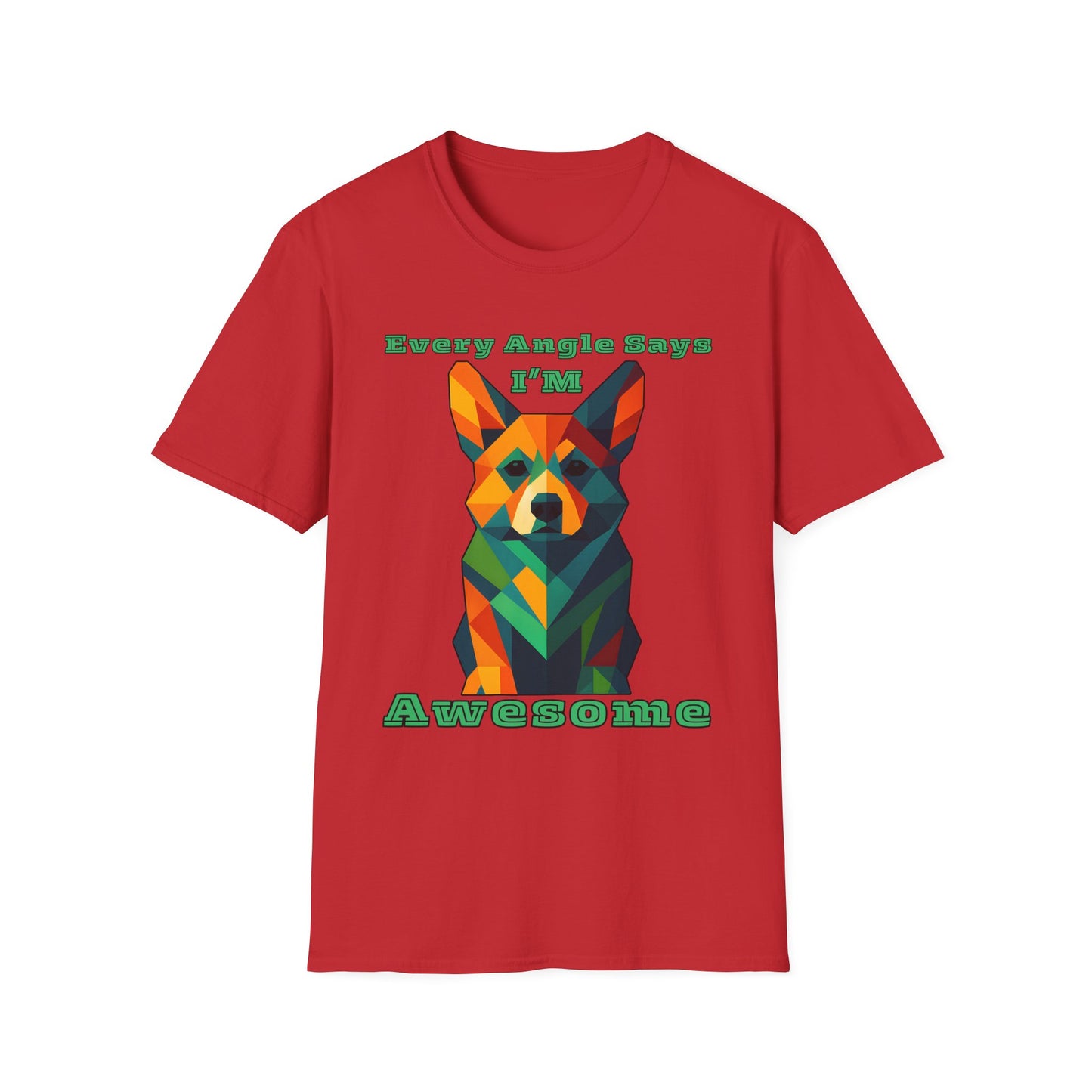 Colorful Dog Art T-Shirt | Every Angle Says I'm Awesome | Unisex Graphic Tee for Pet Lovers, Gift for Dog Owners, Birthday Shirt, Fun [...]