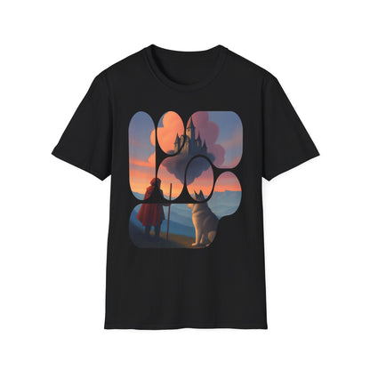Magical Landscape T-Shirt, Unisex Graphic Tee, Adventure Apparel, Fantasy Gift, Casual Wear, Travel Enthusiasts