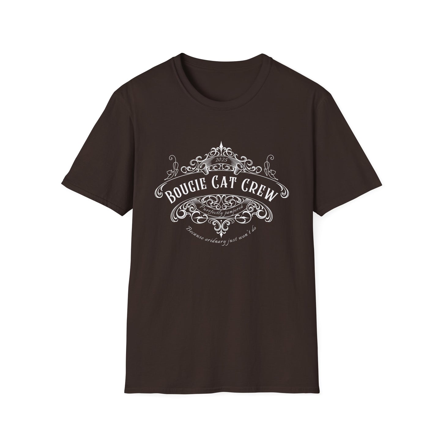 Bougie Cat Crew Tee – Purrfectly Pampered Cat Shirt