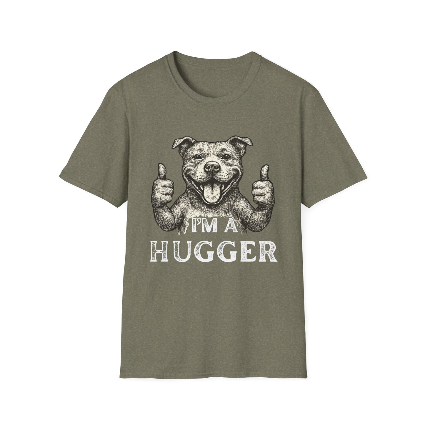 Pitbull Hugger T-Shirt | Funny Dog Lover Graphic Tee