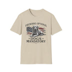 Fireworks Optional Dogs Mandatory Labrador T-Shirt