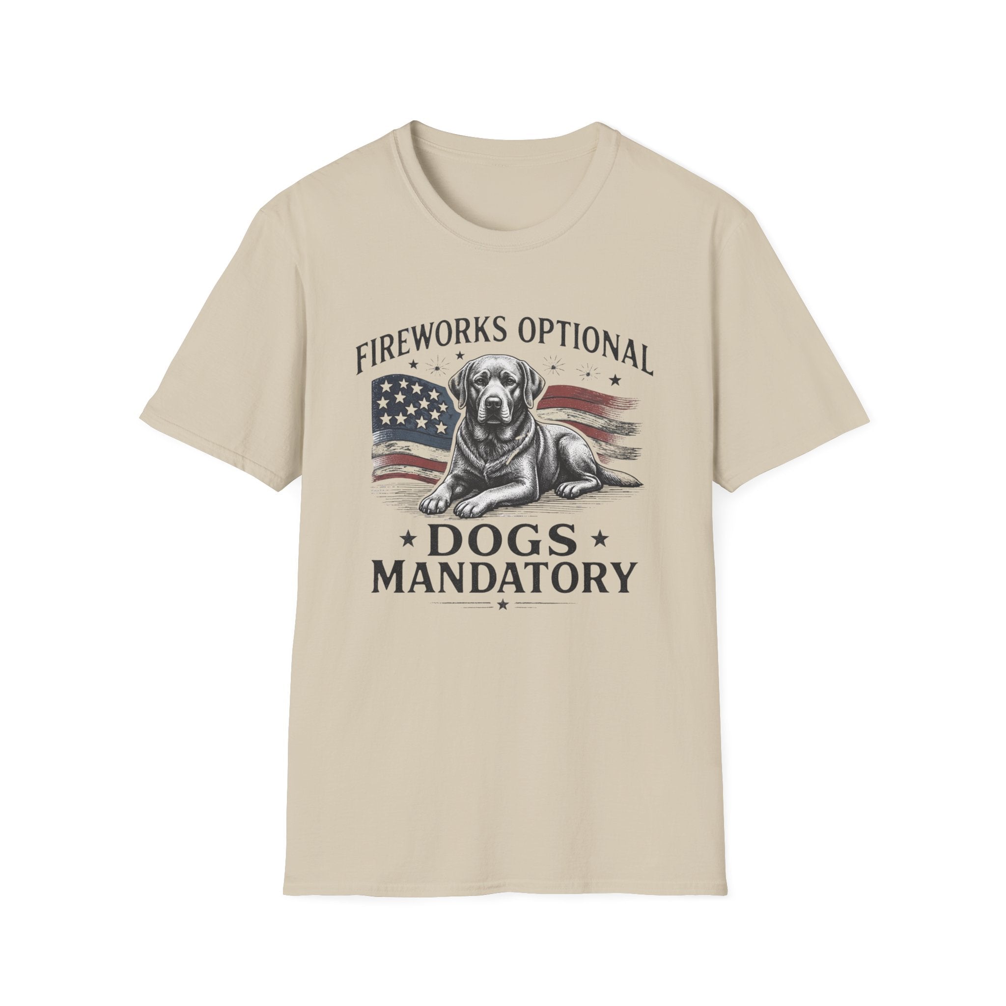 Fireworks Optional Dogs Mandatory Labrador T-Shirt