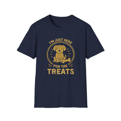 Funny Dog Shirt – I'm Just Here for the Treats Tee