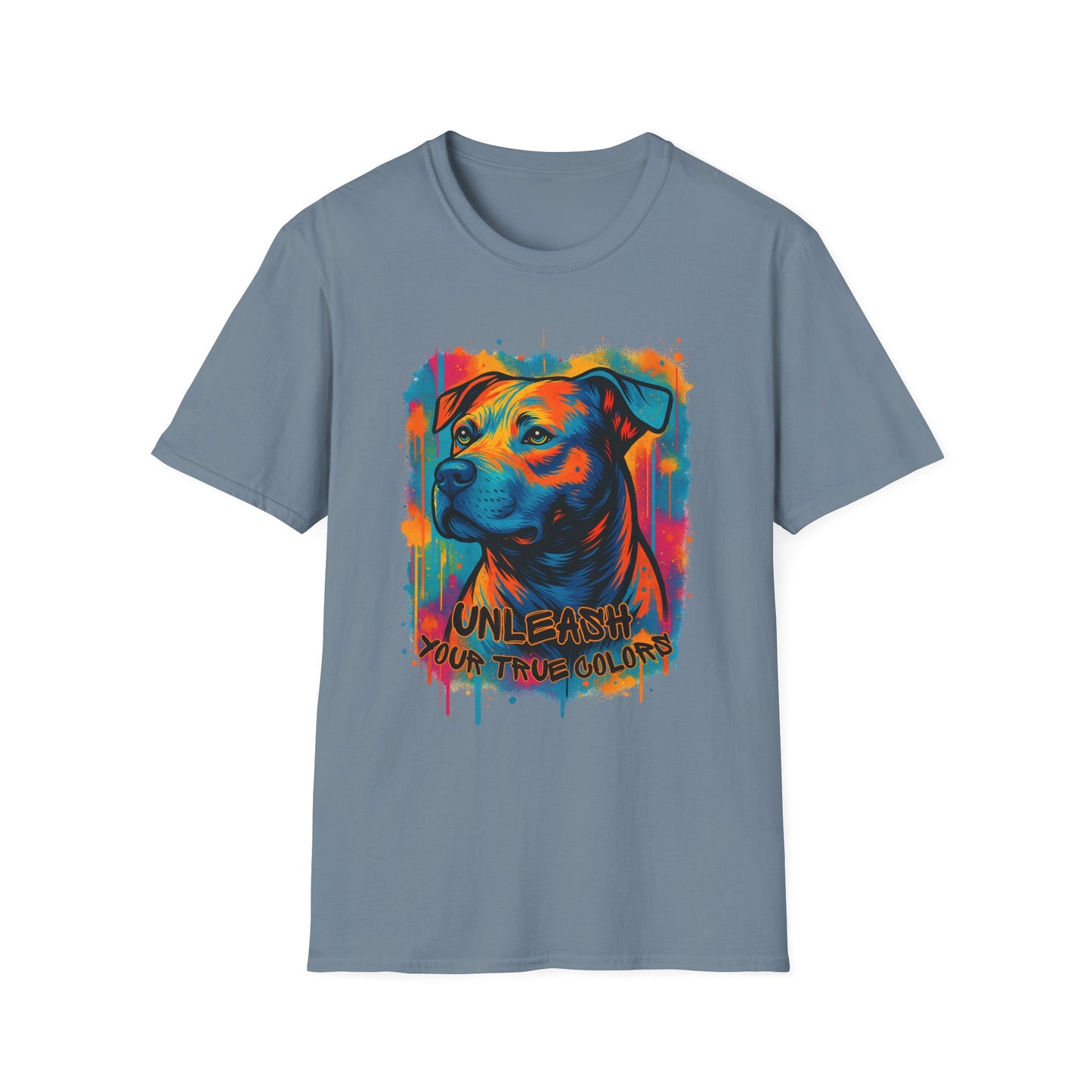 Colorful Pitbull Shirt – Unleash Your True Colors Tee