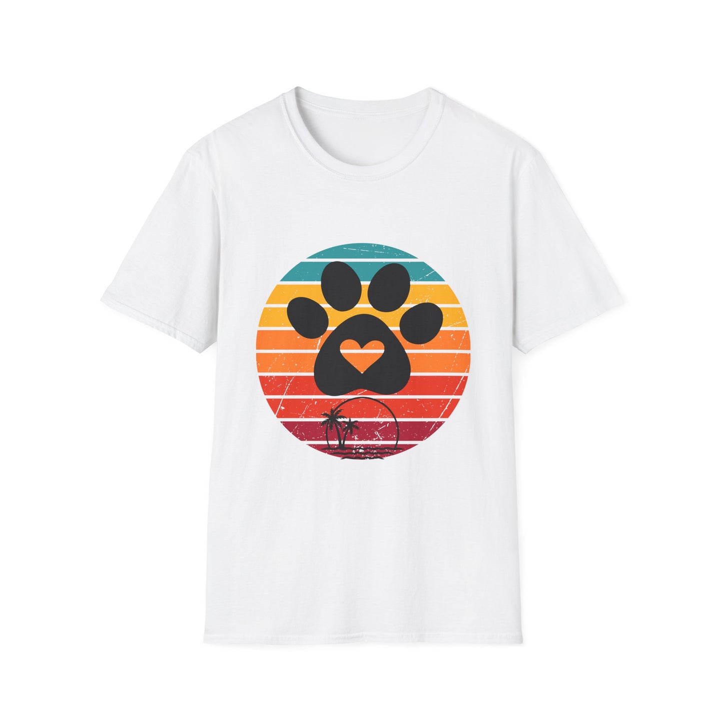 Retro Pet Lover T-Shirt - Softstyle Tee for Dog Owners, Animal Rescue Fundraiser, Gift for Animal Lovers, Vintage Pet Apparel.