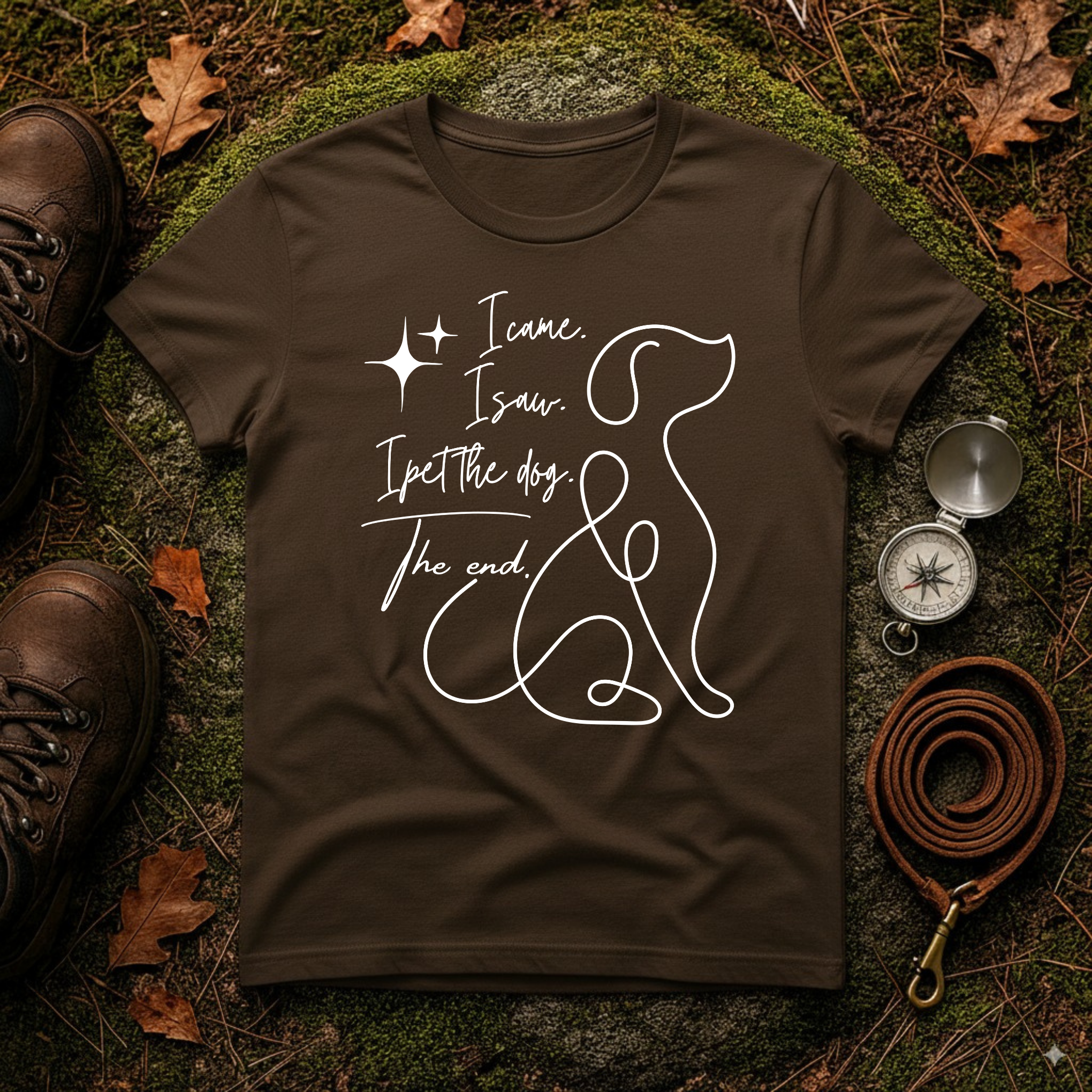 I Came I Saw I Pet the Dog T-Shirt